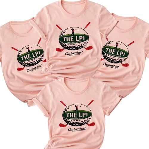 The LPI Jupiter Dunes Golf Club Shirt – Golf Ball Swing Design Custom Club Strip Shirt Fun Style