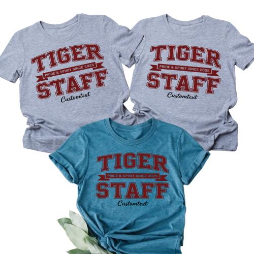 Tiger Staff Pride & Spirit Since 2025 Shirt – Custom Teacher Mascot Retro Tee