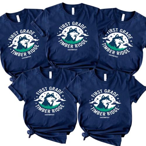 Timber Ridge Wolf 1st Grade Trip Shirt – School Spirit Custom Tee