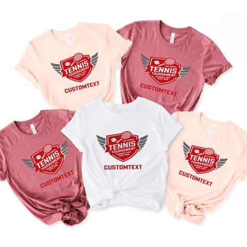 Tournament Edition Tennis Club Sport Team T-shirt – 2025 Varsity Badge Tee