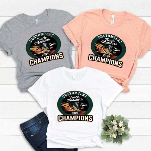 Track  Cross Country Champions Shirt – Varsity Mascot Tournament Tee