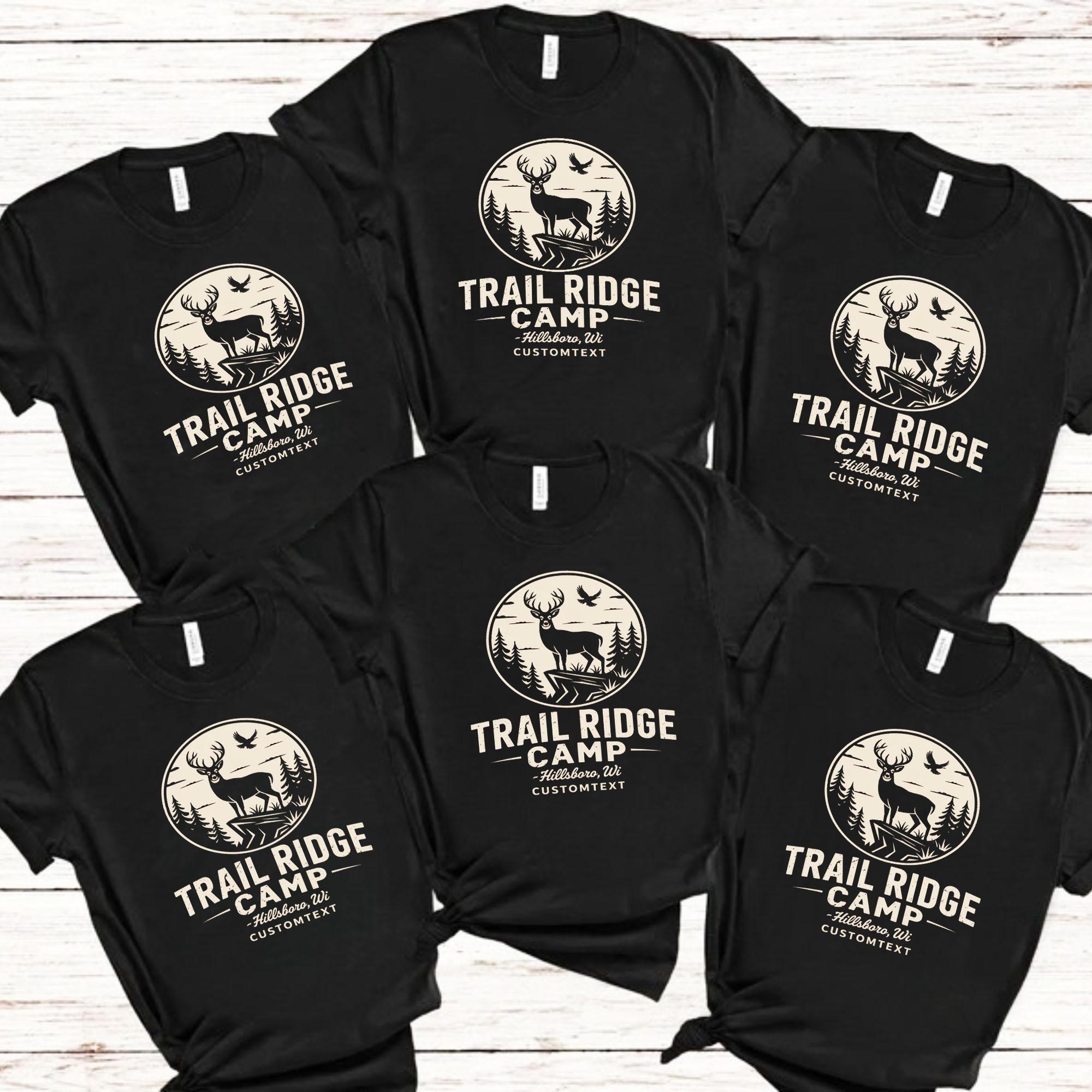 Trail Ridge Camp Hillsboro WI Trip Shirt - Custom Wilderness Adventure Style trail ridge camp hillsboro wi trip shirt custom wilderness adventure style style 2 thumb 746