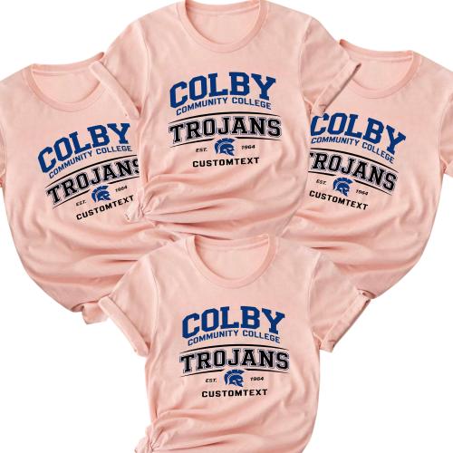 Trojans College Spirit Shirt Graduation Style – Custom Graduation Shirt