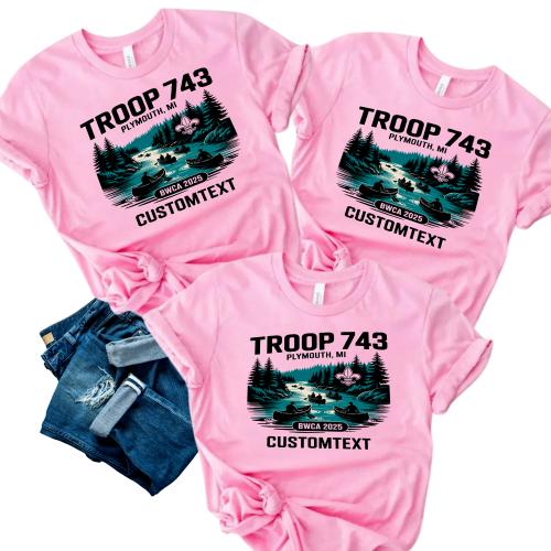 Troop 743 BWCA 2025 Custom Trip Shirt - Wilderness Scout Adventure Style