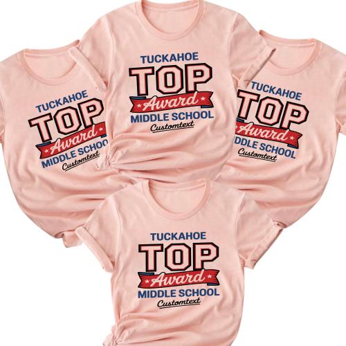 Tuckahoe TOP Award Shirt – Middle School Retro Custom Club Strip Shirt