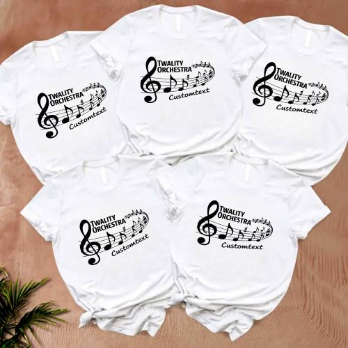 Twality Orchestra Shirt – Flowing Notes Music Club Custom Style Tee