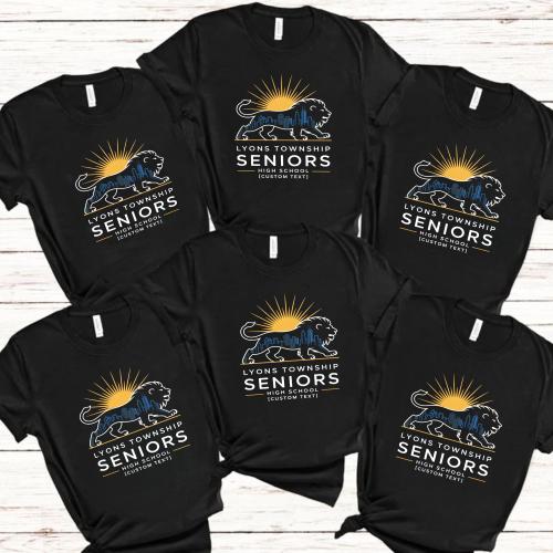 Urban Lion Seniors 2025 T-Shirt – Custom Grad Shirt Lyons Township High School