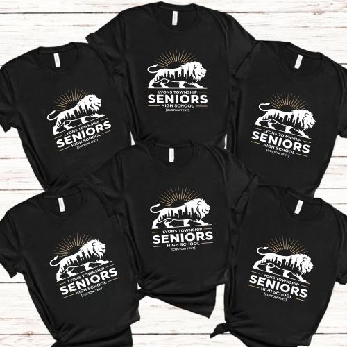 Urban Lion Seniors 2025 T-Shirt – Senior Class Graduation Shirt With Lion Mascot