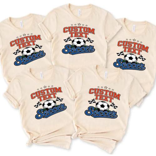 Varsity Soccer Club Sport Team T-shirt – Personalized School Name Spirit Tee