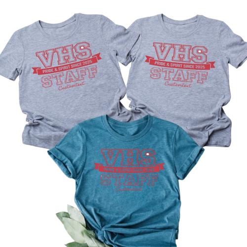 VHS Staff Pride & Spirit Since 2025 Shirt Custom Retro Teacher School Tee