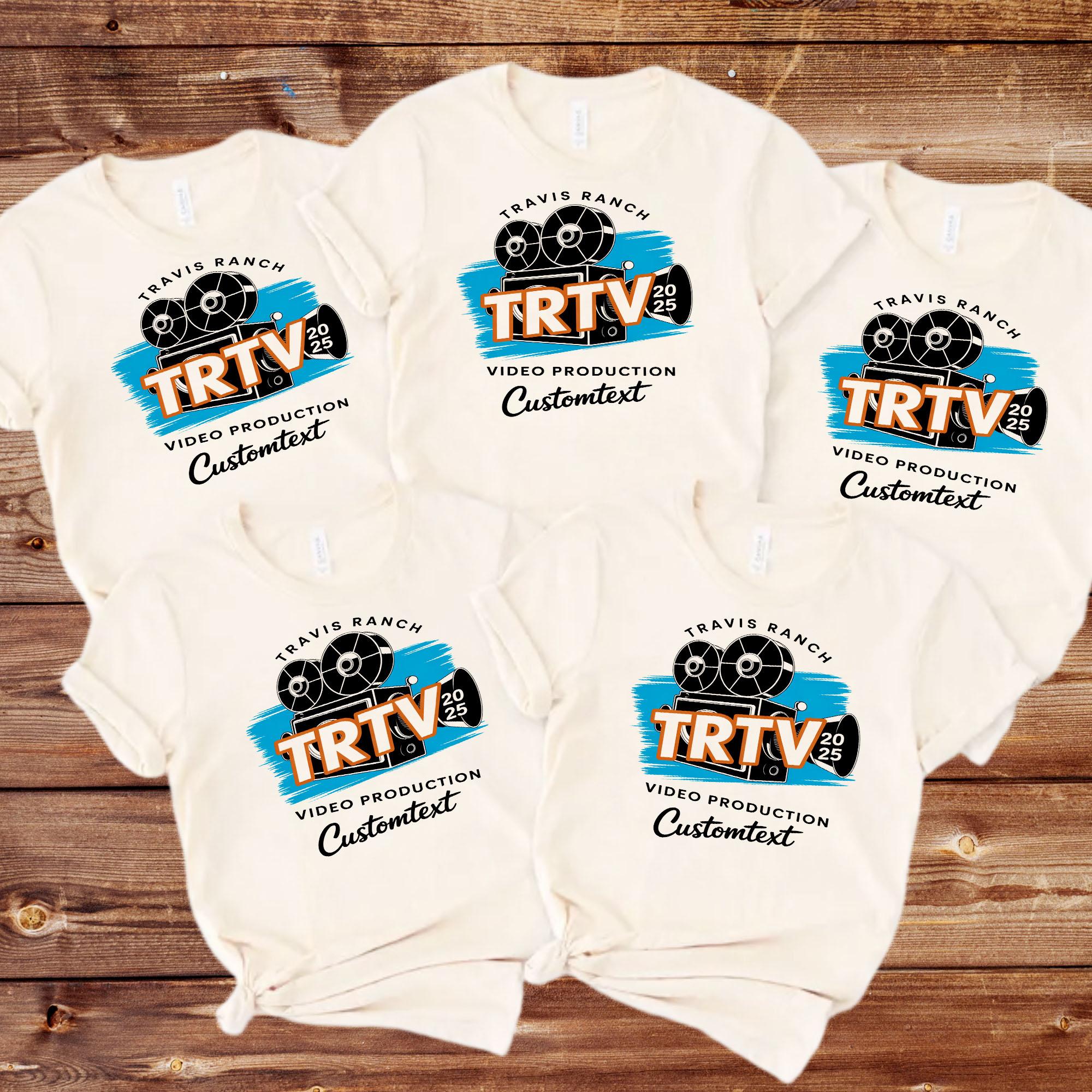 Video Production 2025 Shirt – TRTV Custom Retro Film Camera Lovers Tee video production 2025 shirt trtv custom retro film camera lovers tee style 3 thumb 67