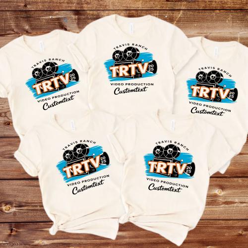 Video Production 2025 Shirt – TRTV Custom Retro Film Camera Lovers Tee