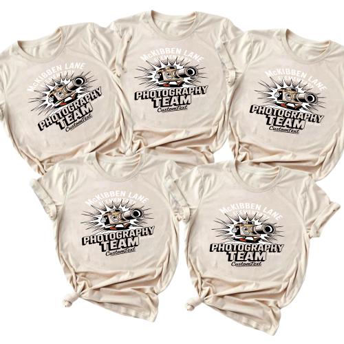 Vintage Camera Photography Team Shirt – McKibben Lane Elementary 2024-2025 Custom Tee