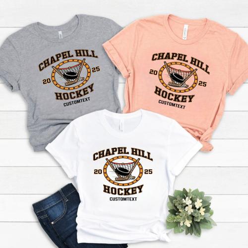 Vintage Hockey Club Sport Team T-shirt – Varsity Stars Circle Classic Design