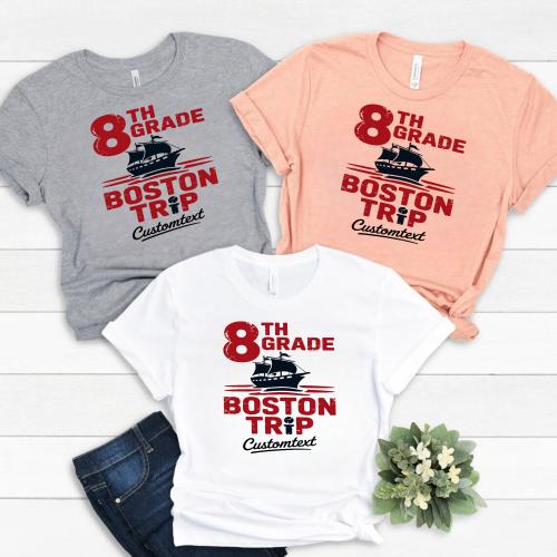 Vintage Mayflower Boston Trip Shirt – 8th Grade Field Trip Custom Tee