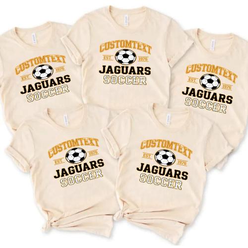 Vintage Soccer Club Sport Team T-shirt – Cougars Varsity Tournament Game Tee