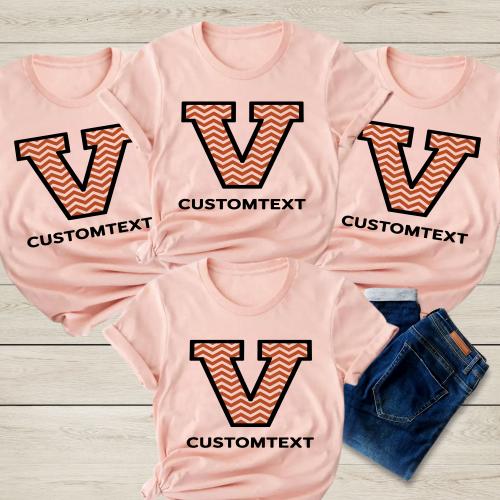 Vintage V Zigzag Custom Text Photography Club Shirt – Retro Fun Animal Style