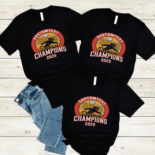 volleyball Champions Shirt – Varsity Mascot Tournament Tee