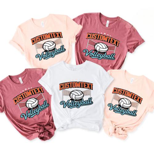 Volleyball Varsity Sport Team Shirt – Custom School Name Tee
