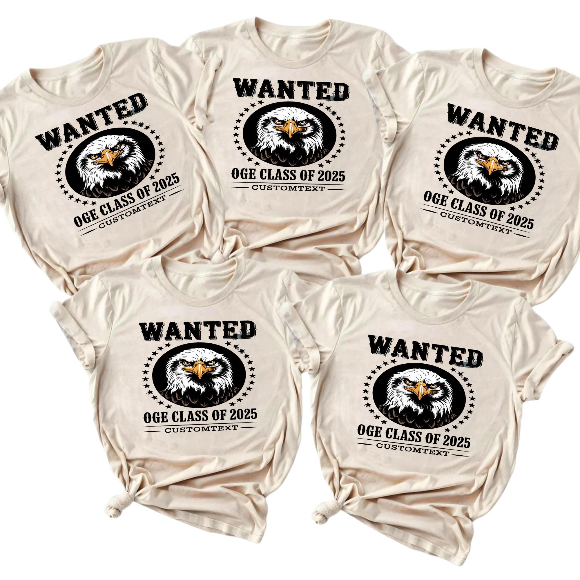 Wanted Class Shirt – Middle School 2025 Eagle Mascot Custom Tee wanted class shirt middle school 2025 eagle mascot custom tee style 1 thumb 27