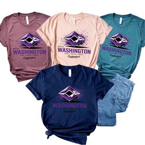 Washington DECA Lead Serve Spirit Shirt – Custom Retro Miscellaneous Club Tee