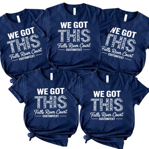 We Got This Falls River Court Shirt – Fun Club Strip Shirt, Retro Community Pride Style