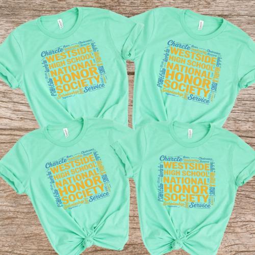 Westside High School National Honor Society Shirt – Custom Club Tee, Character & Service Style