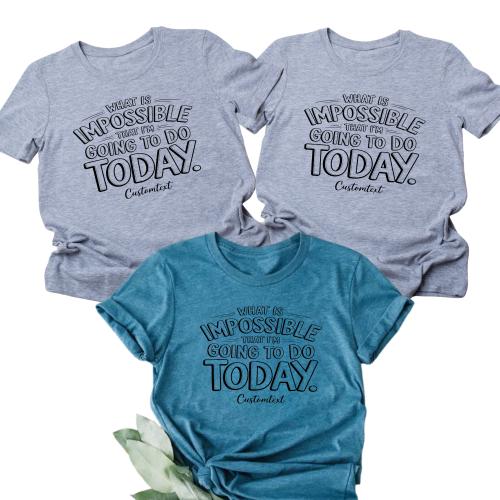 What Is Impossible That I_m Going To Do Today Custom Text Shirt – Vintage Photography Club Tee – Personalized Custom