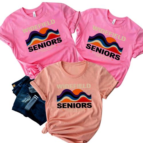 Widefield Retro Mountain Seniors 2025 T-shirt – Class Pride Edition