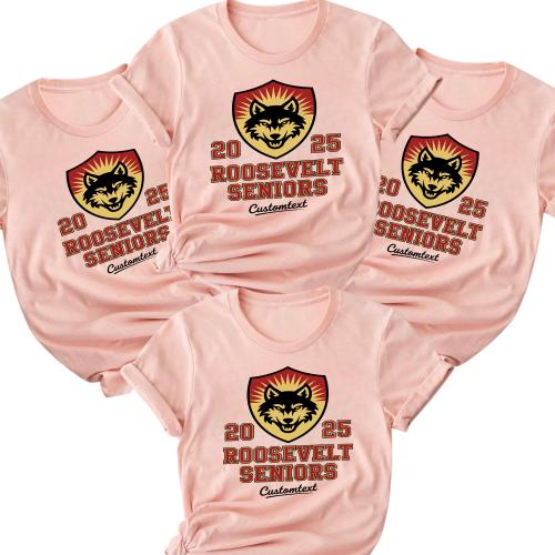 Wolves 2025 – Roosevelt Seniors Retro Animal Graduation Shirt Custom