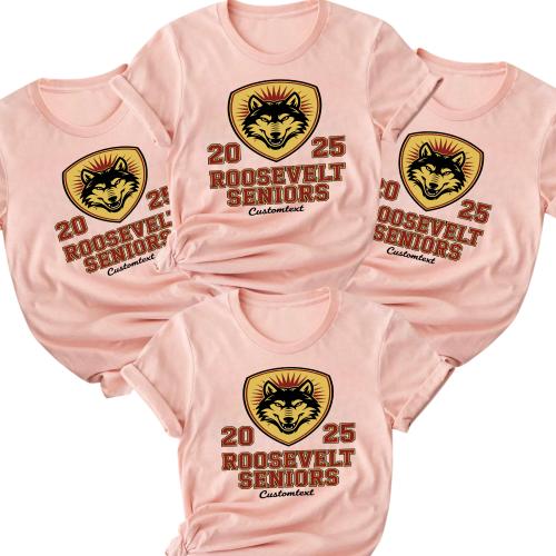 Wolves 2025 Roosevelt Seniors Trip Shirt – Retro Animal Graduation Custom Tee