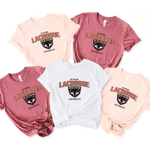 Wolves Lacrosse Club Sport Team T-shirt – JR Reign School Spirit Edition