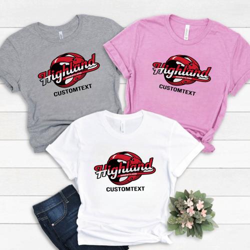 Wrestling Headgear Logo T-shirt – Personalized School Mascot Varsity Tee