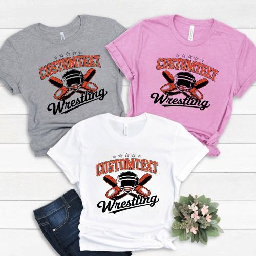 Wrestling Varsity Sport Team Shirt – Personalized School Pride T-Shirt