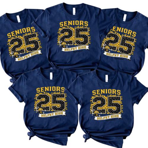 Yellow Jacket Mascot Senior Class Of 2025 Shirt – Graduation T-Shirt For Seniors