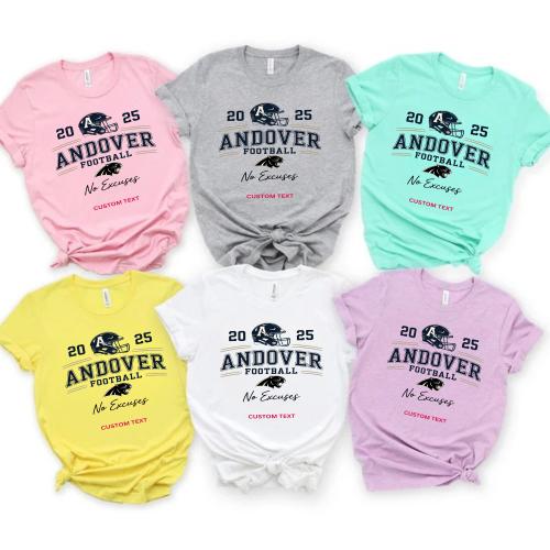 custom andover panthers football 2025 retro club sport team t shirt 13 thumb 1