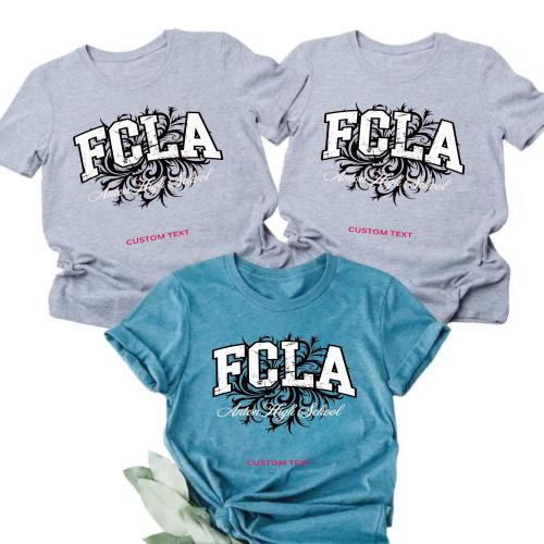 Custom Anton High School FCCLA Fierce Graphic Team 2026 T-shirt