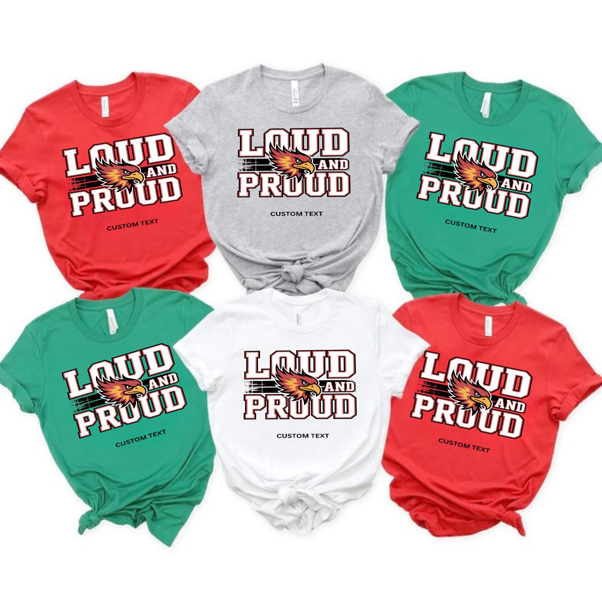 Custom Phoenix Mascot Loud and Proud Vintage Athletic Team Spirit T-shirt custom phoenix mascot loud and proud vintage athletic team spirit t shirt 2 thumb 4