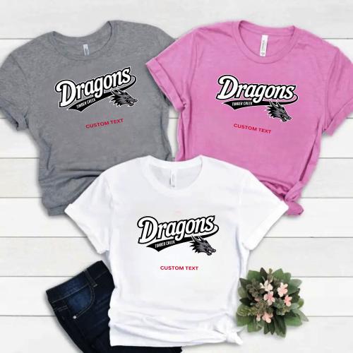 Custom Timber Creek Dragons Retro Shirt – Vintage School Team Mascot T-shirt