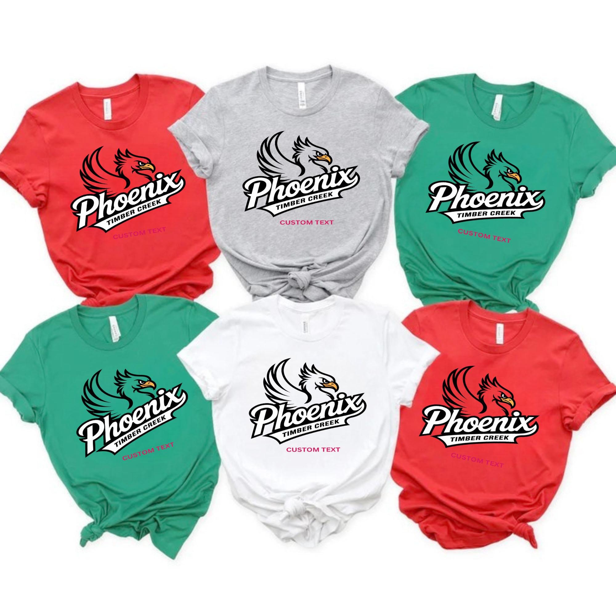 Custom Timber Creek Phoenix Mascot Sports Retro T-shirt custom timber creek phoenix mascot sports retro t shirt 69 thumb