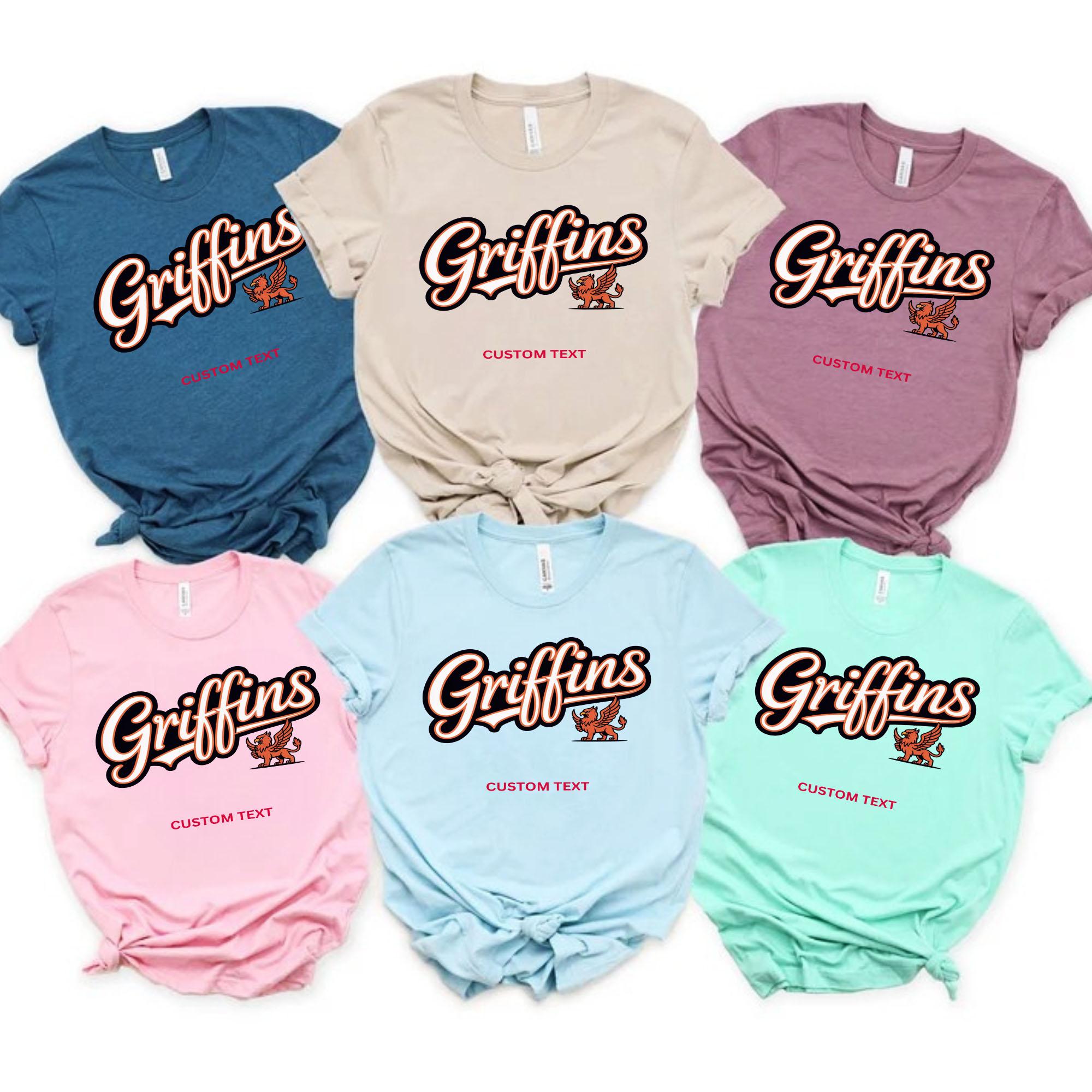 Griffins Macot Retro Varsity Team T-shirt griffins macot retro varsity team t shirt 55 thumb