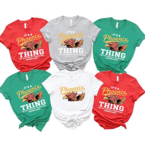 Retro Northside Phoenix Thing Mascot Graphic Distressed Sports Team T-shirt