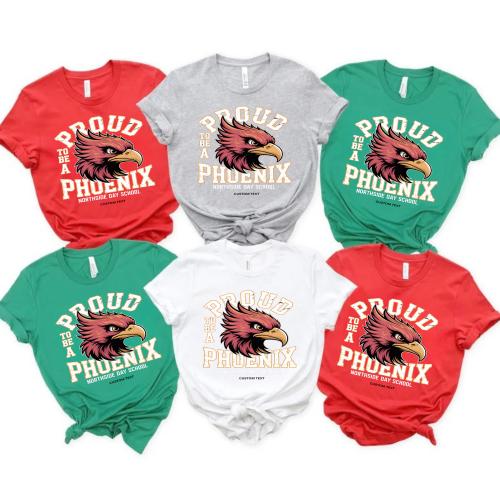 Retro Proud to Be a Phoenix Mascot Custom School Spirit Team Pride Sports T-shirt