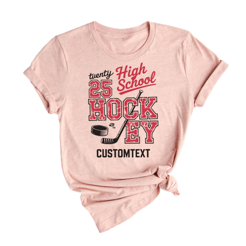 Club Sport Team 2025 Hockey Tee – Classic School Sport Split Varsity Design