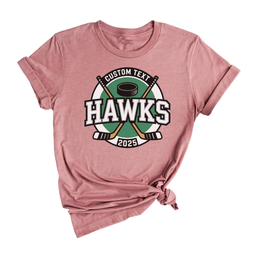 Club Sport Team Hawks Hockey Varsity Shirt – Custom Circle Design 2025 Tee