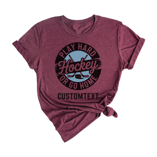 Club Sport Team Hockey Grunge T-shirt – Urban Edge Tee with Play Hard Attitude