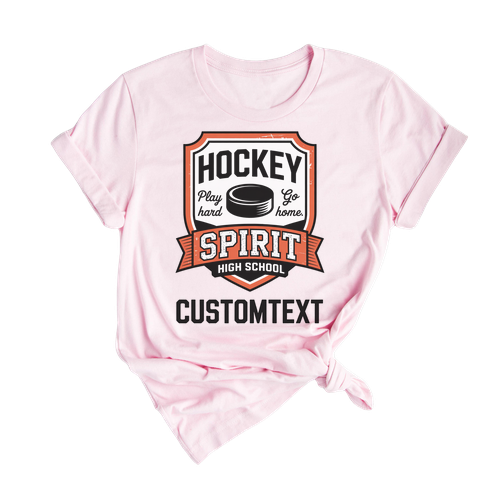Club Sport Team Hockey Sport Team Shirt – Bold Shield Graphic Varsity Tee