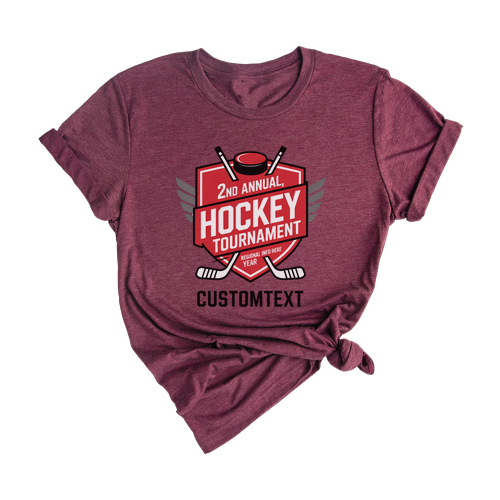 Club Sport Team Hockey Varsity Shirt – Bold Tournament Badge Graphic 2025