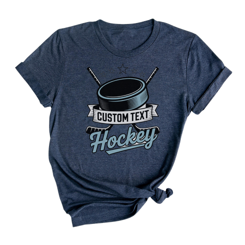 Custom Text Hockey Retro Custom Club Sport Team T-Shirt