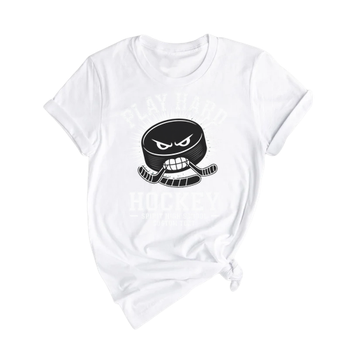 Spirit High Hockey Club Sport Team T-shirt – Play Hard Distressed Varsity Edition